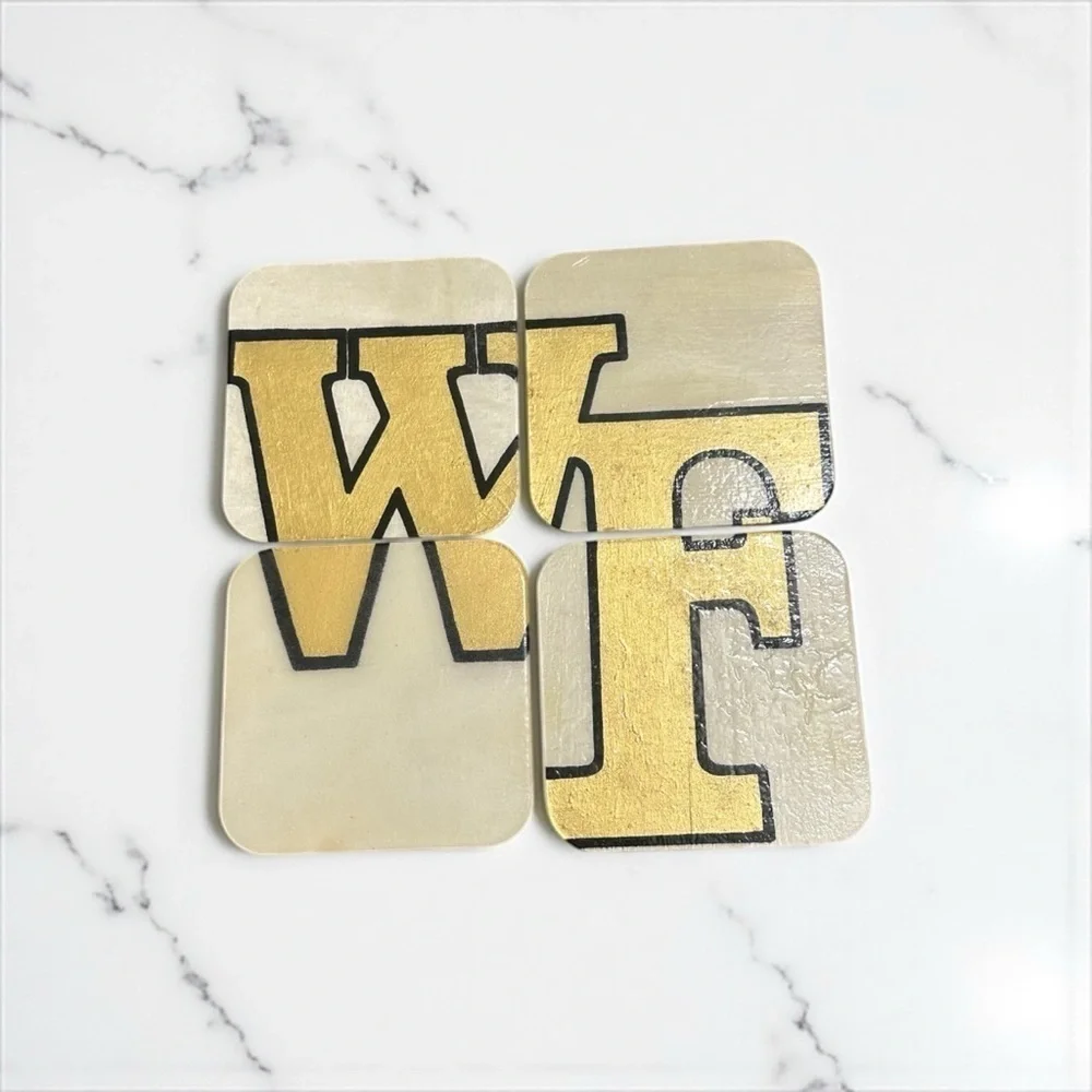 Wake Forest University Wooden 4 pieces wall decor